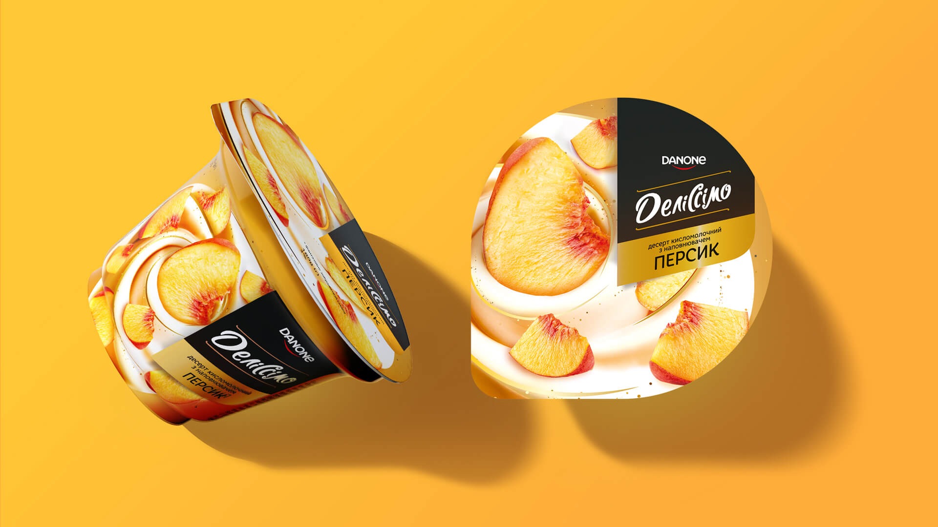 Packaging design Delissimo peach